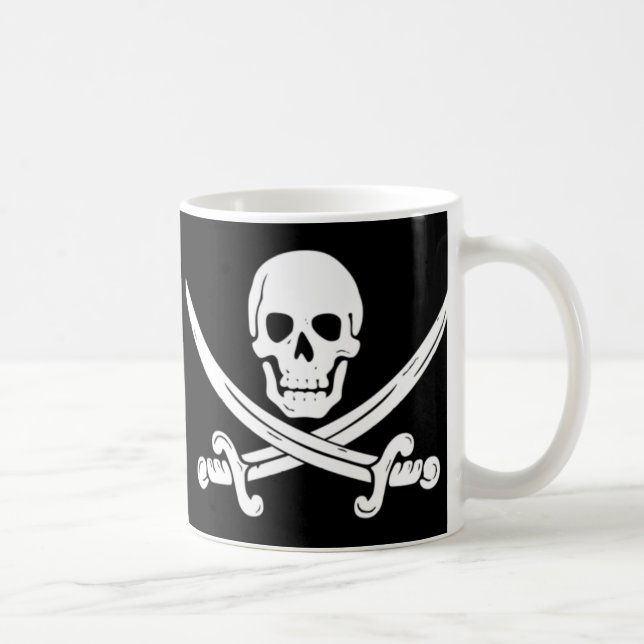 Pirate - Death Before Decaf Coffee Mug (Right)
