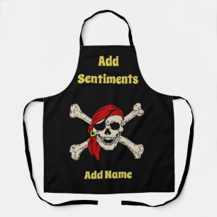 Pirate  Design edit & add text, Apron