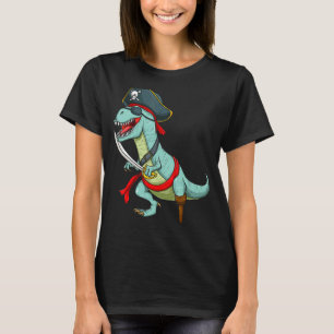 Pirate Dinosaur Rex  Tyrannosaurus Halloween Costu T-Shirt