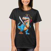 Pirate Dinosaur T Rex Boys Kids Funny Halloween Co