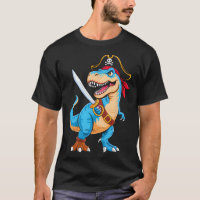 Pirate Dinosaur T Rex Boys Kids Funny Halloween Co