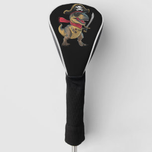 Pirate Dinosaur T-Rex Funny Halloween Costume Golf Head Cover