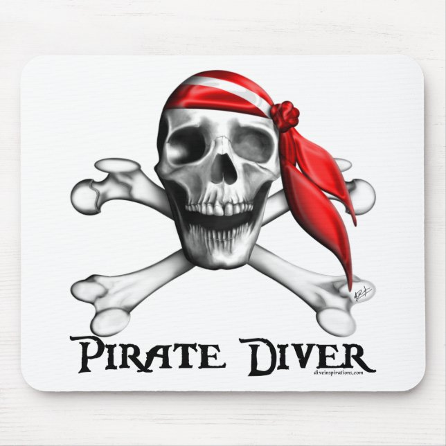 Pirate Diver Mousepad (Front)