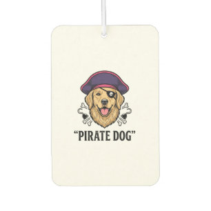 Pirate Dog Vintage Engraving Shirt Design_1 Air Freshener