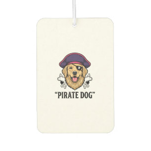 Pirate Dog Vintage Engraving Shirt Design_1 Air Freshener