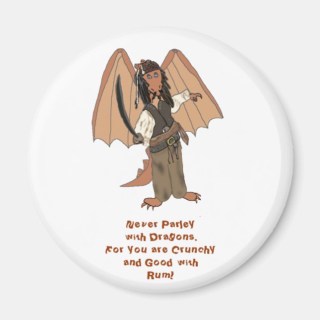 Pirate Dragon Magnet (Front)