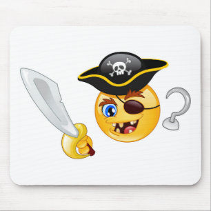 pirate emoji mouse pad