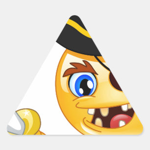 pirate emoji triangle sticker