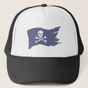 Pirate Flag, Add Text Letters Adjustable Hat
