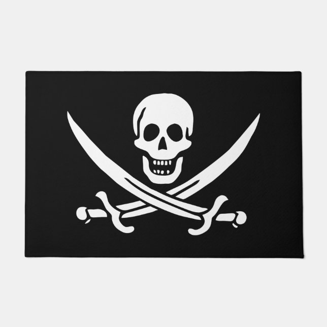 Pirate Flag Doormat (Front)
