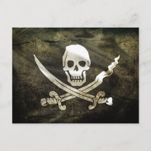 Pirate Flag, Flag of Pirates Postcard