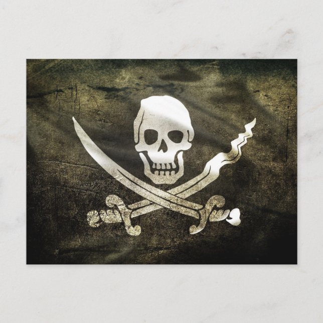 Pirate Flag, Flag of Pirates Postcard (Front)