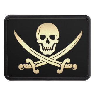Pirate flag Jack Rackham trailer hitch cover