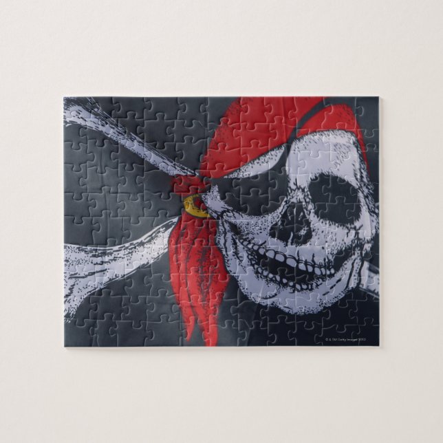 Pirate flag jigsaw puzzle (Horizontal)