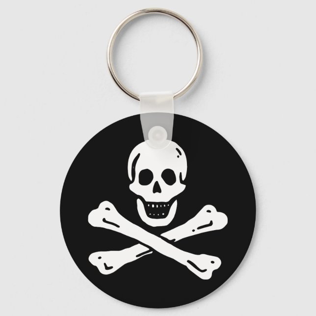 Pirate Flag Keychain (Front)