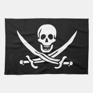 Pirate Flag Kitchen Towel