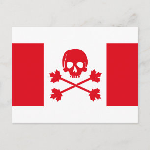 Pirate Flag of Canada Postcard
