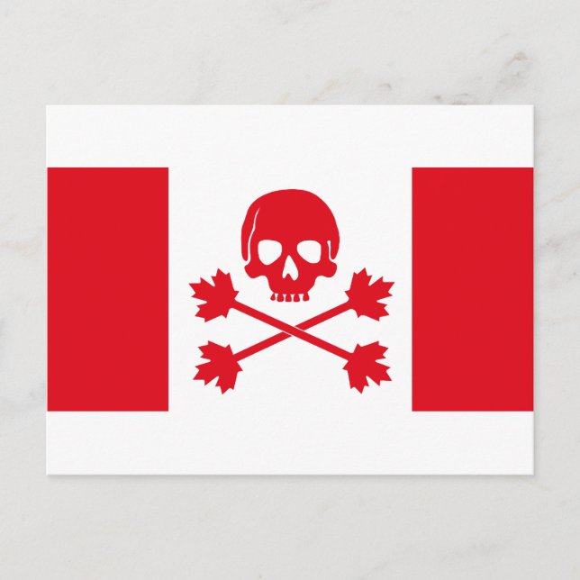 Pirate Flag of Canada Postcard (Front)