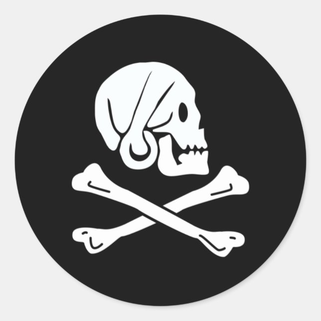 Pirate Flag of Henry Every Classic Round Sticker (Front)