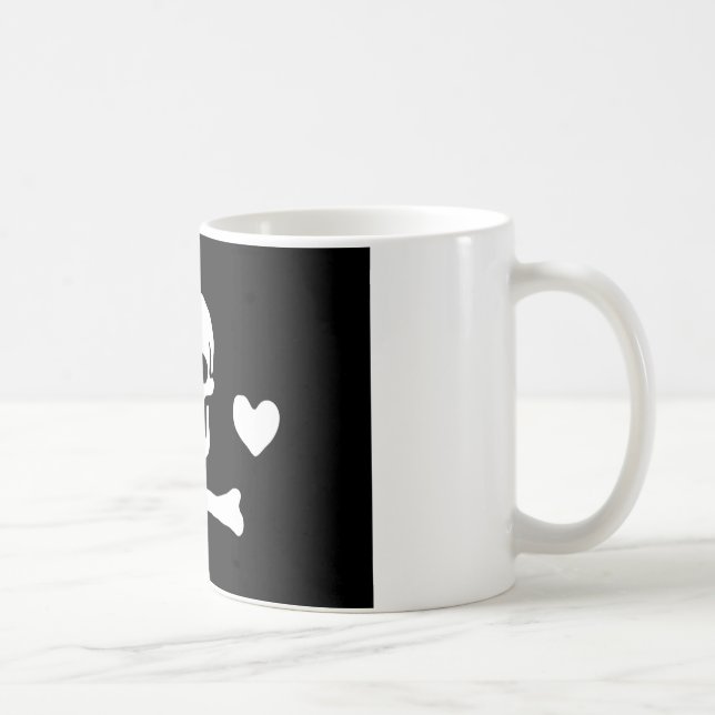 Pirate Flag of Stede Bonnet Coffee Mug (Right)
