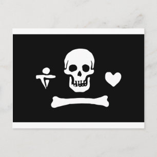 Pirate Flag of Stede Bonnet Postcard