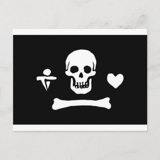 Pirate Flag of Stede Bonnet Postcard