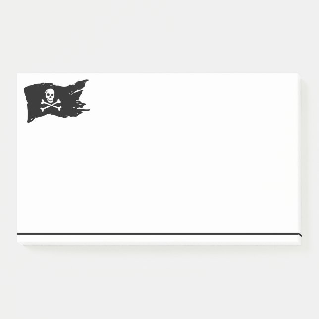 Pirate Flag Post it Notes (Front)