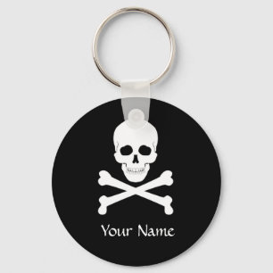 Pirate Flag Skull and Crossbones Jolly Roger Keychain