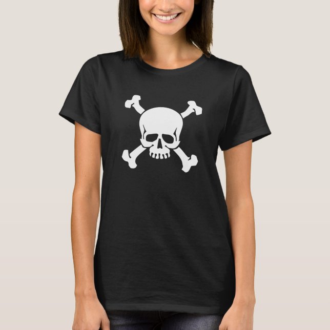 Pirate Flag Skull and Crossbones T-Shirt (Front)