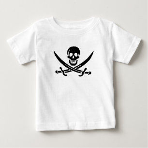 Pirate Flag Skull Crossed Swords Baby T-Shirt