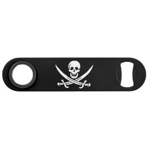 Pirate Flag Skull Crossed Swords Bar Key