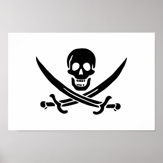 Pirate Flag Skull Crossed Swords Poster (Front)