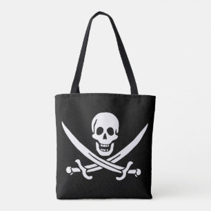 Pirate Flag Skull Crossed Swords Tote Bag