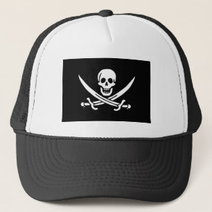 Pirate Flag Skull Crossed Swords Trucker Hat