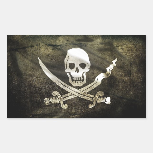 Pirate flag sticker (Front)