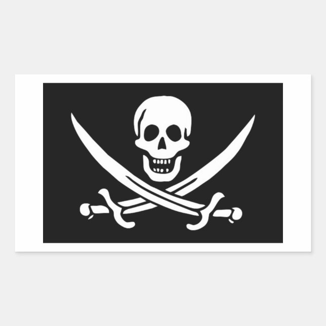 Pirate Flag Sticker (Front)