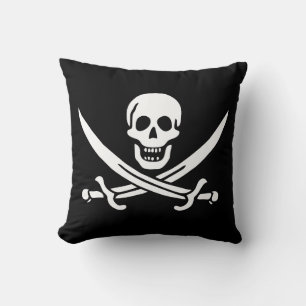 Pirate Flag Throw Pillow