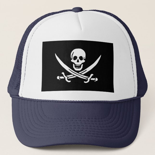 Pirate Flag Trucker Hat (Front)