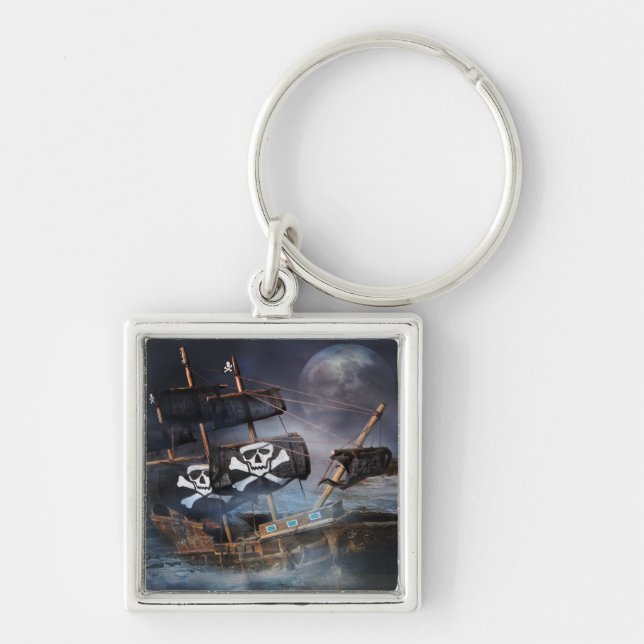 PIRATE GHOST SHIP KEYCHAIN (Front)