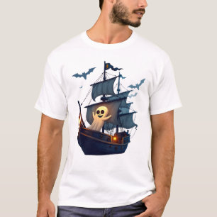 Pirate Ghost Ship � T-shirt Halloween Épouvantable
