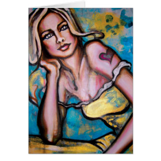 "Pirate Girl" Art Print Card