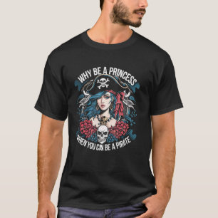 Pirate Girl Costume Women Halloween Party Funny Gi T-Shirt