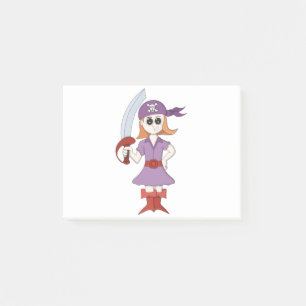 Pirate Girl Post-it Notes