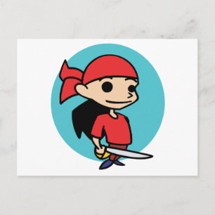 Pirate Girl Postcard