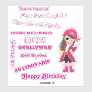 Pirate Girl slogan