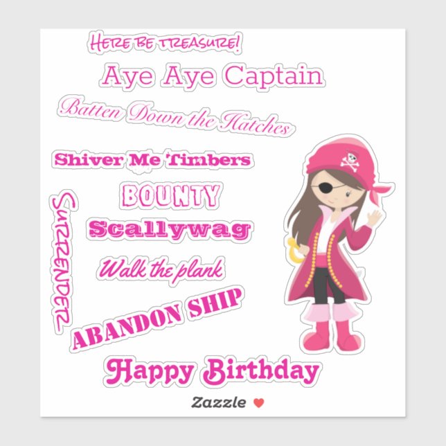 Pirate Girl slogan (Sheet)