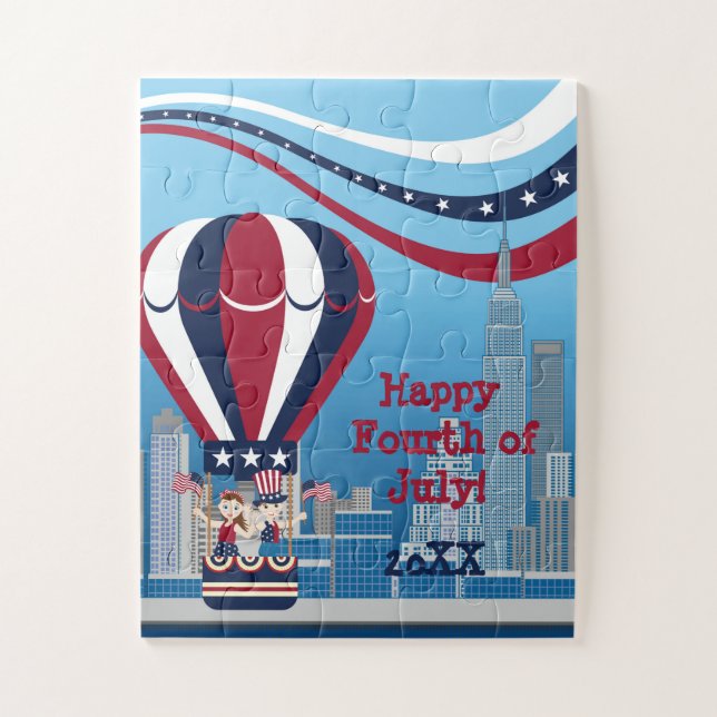 Pirate Girl Treasure Map Fun Birthday Party Jigsaw Puzzle (Vertical)