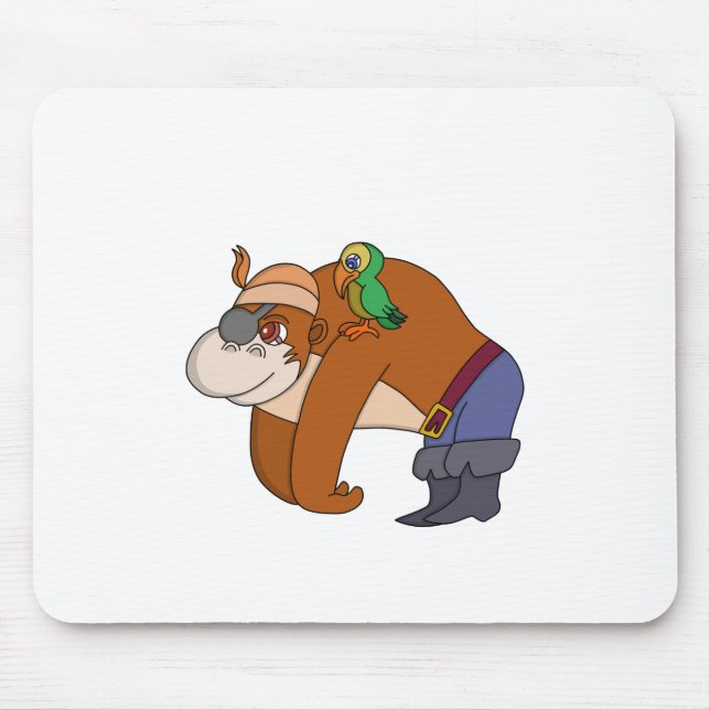 Pirate Gorilla Mouse Pad (Front)