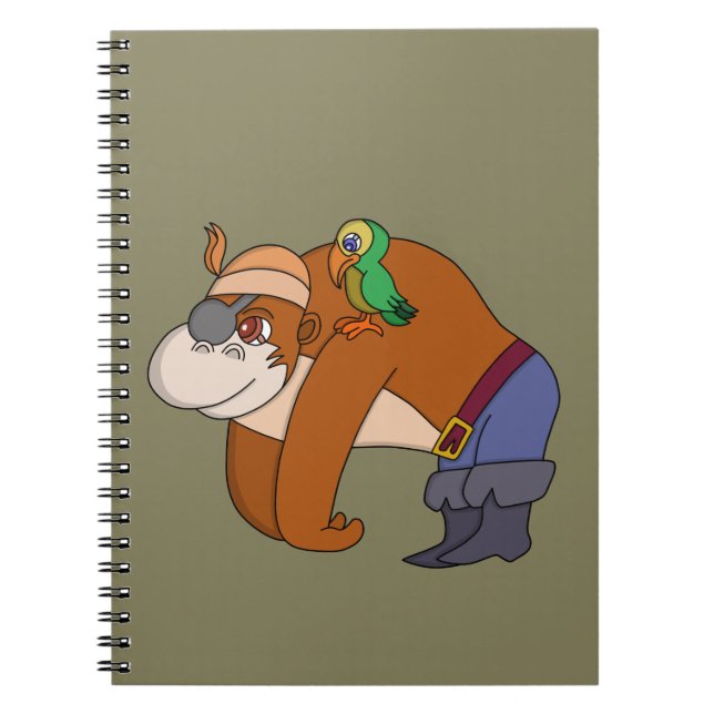 Pirate Gorilla Notebook (Front)