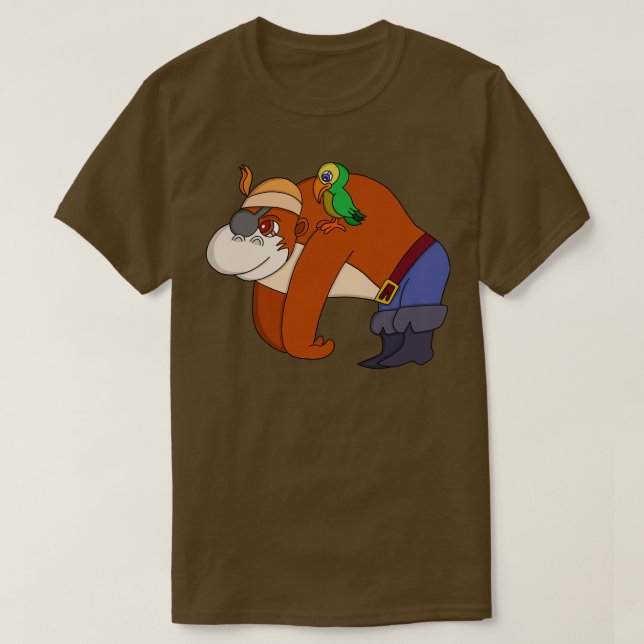 Pirate Gorilla T-Shirt (Design Front)